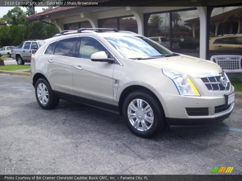 Gold Mist / Shale/Brownstone 2010 Cadillac SRX V6