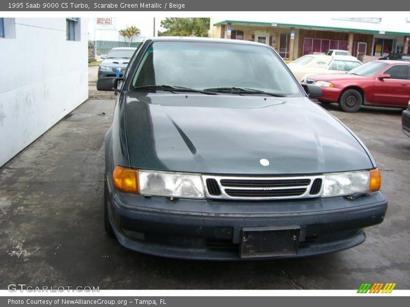 Scarabe Green Metallic / Beige 1995 Saab 9000 CS Turbo