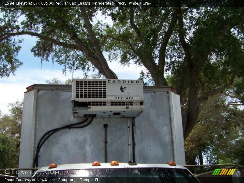 White / Gray 1994 Chevrolet C/K C3500 Regular Cab Chassis Refrigerated Truck