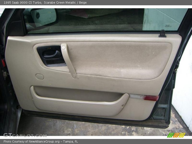 Scarabe Green Metallic / Beige 1995 Saab 9000 CS Turbo