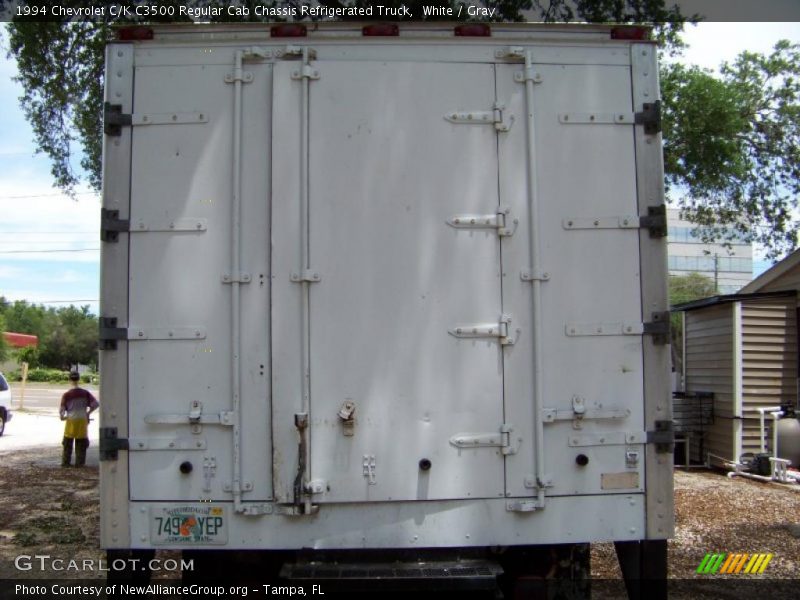 White / Gray 1994 Chevrolet C/K C3500 Regular Cab Chassis Refrigerated Truck