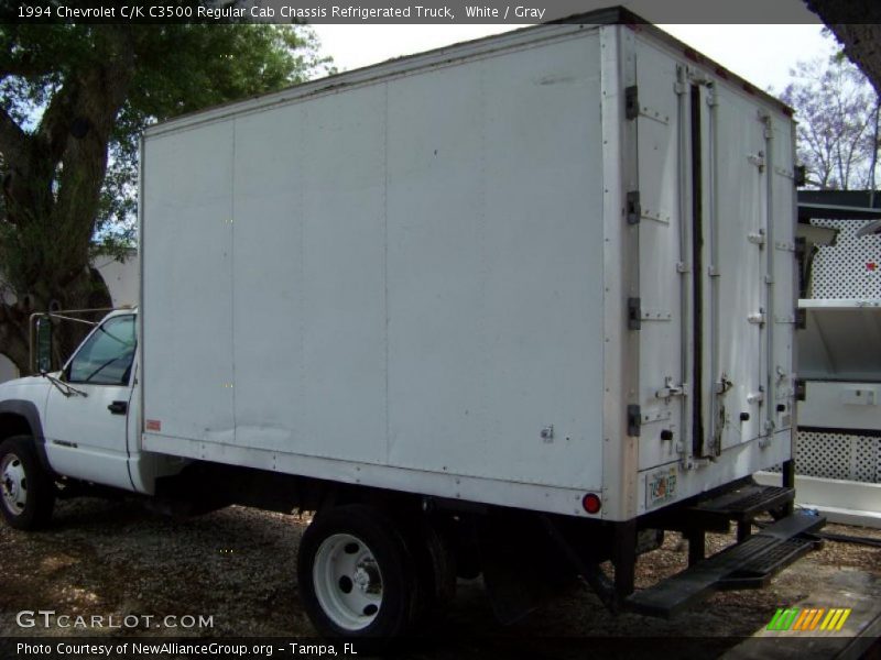 White / Gray 1994 Chevrolet C/K C3500 Regular Cab Chassis Refrigerated Truck