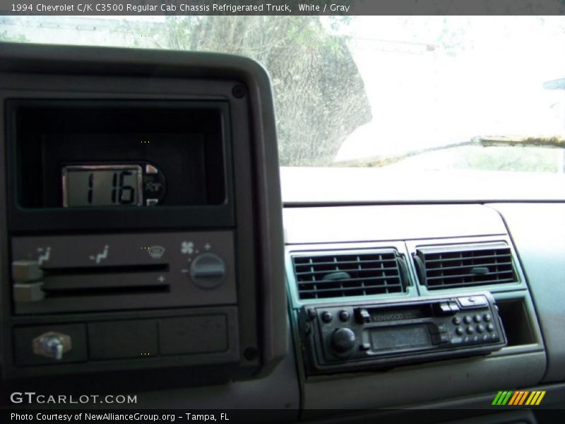 White / Gray 1994 Chevrolet C/K C3500 Regular Cab Chassis Refrigerated Truck