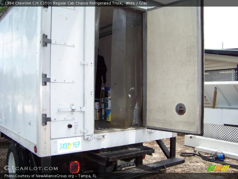 White / Gray 1994 Chevrolet C/K C3500 Regular Cab Chassis Refrigerated Truck