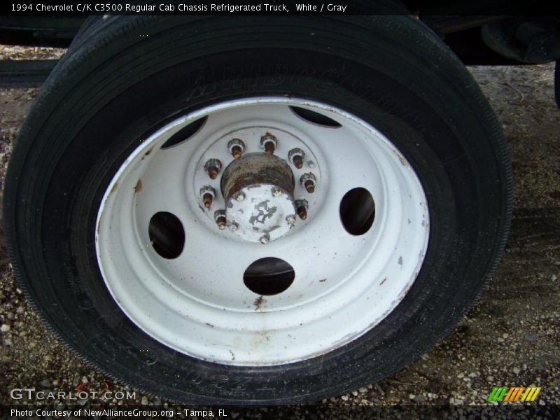 White / Gray 1994 Chevrolet C/K C3500 Regular Cab Chassis Refrigerated Truck