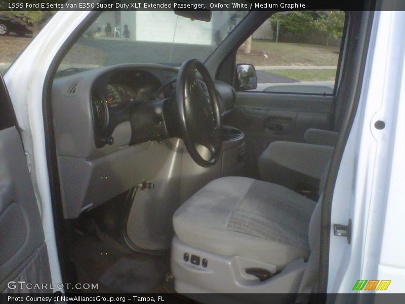 Oxford White / Medium Graphite 1999 Ford E Series Van E350 Super Duty XLT Extended Passenger