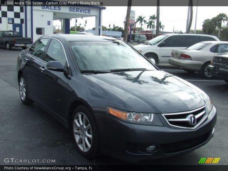 Carbon Gray Pearl / Ebony Black 2006 Acura TSX Sedan