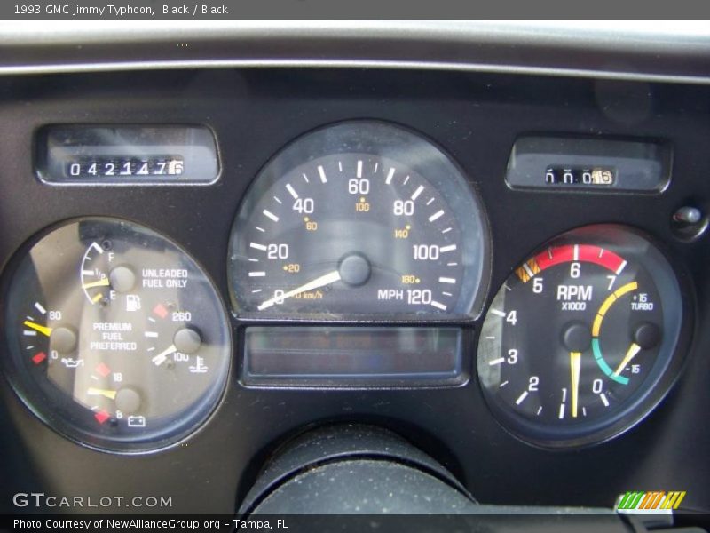 Black / Black 1993 GMC Jimmy Typhoon