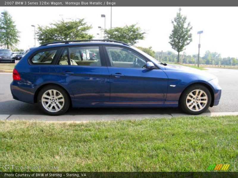 Montego Blue Metallic / Beige 2007 BMW 3 Series 328xi Wagon