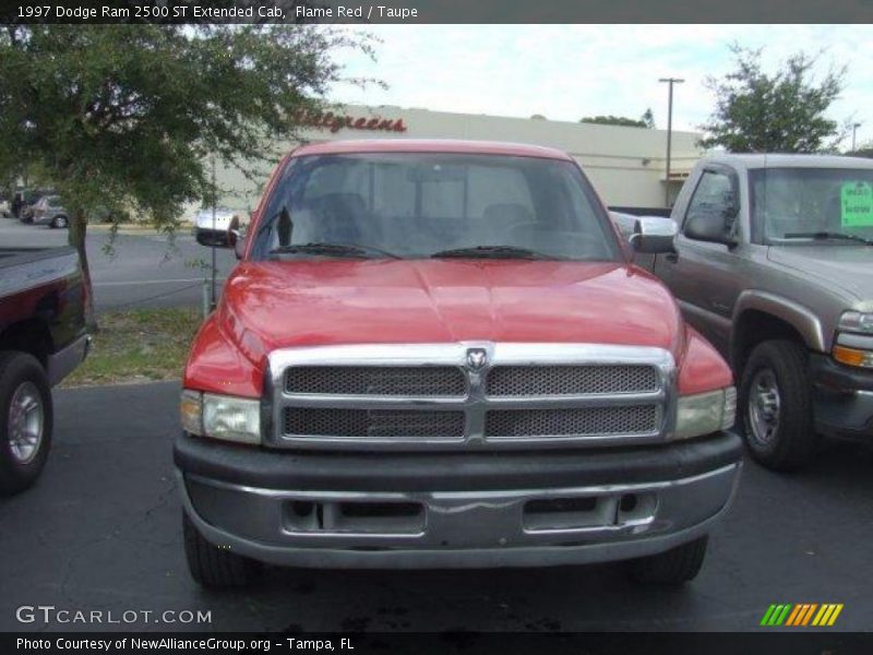 Flame Red / Taupe 1997 Dodge Ram 2500 ST Extended Cab