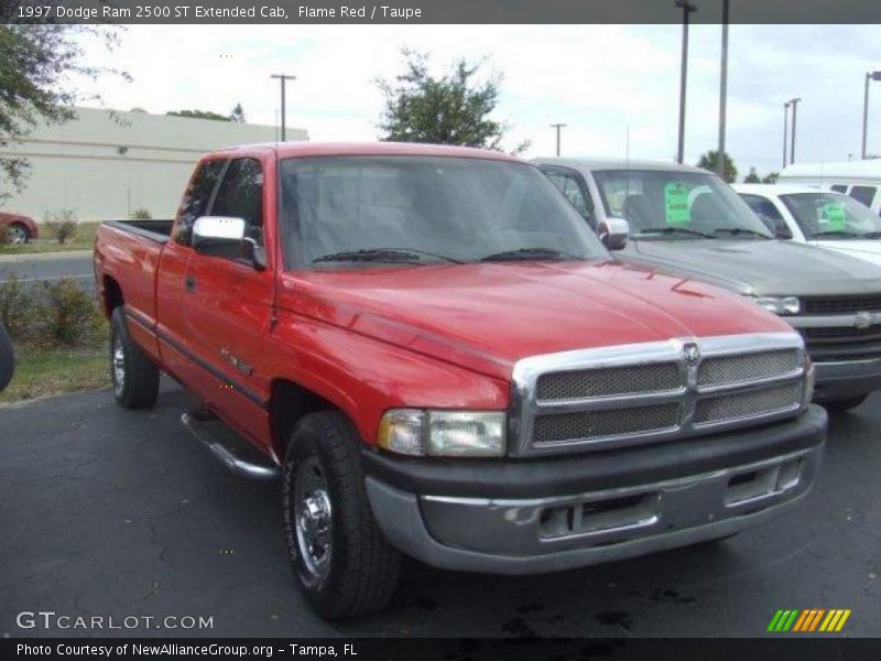 Flame Red / Taupe 1997 Dodge Ram 2500 ST Extended Cab