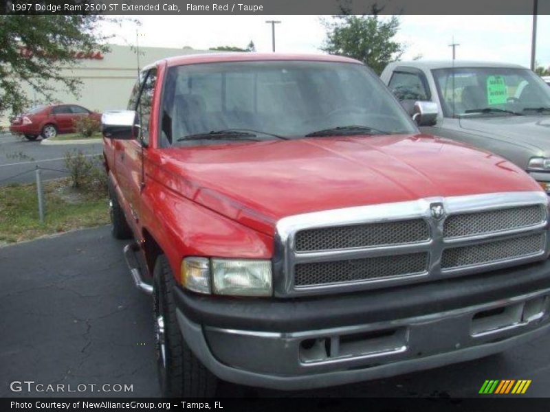 Flame Red / Taupe 1997 Dodge Ram 2500 ST Extended Cab