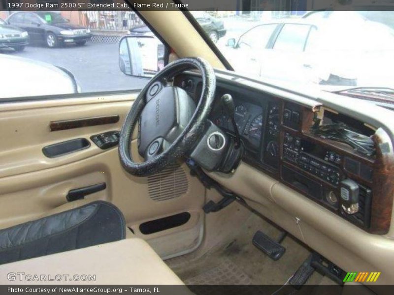 Flame Red / Taupe 1997 Dodge Ram 2500 ST Extended Cab