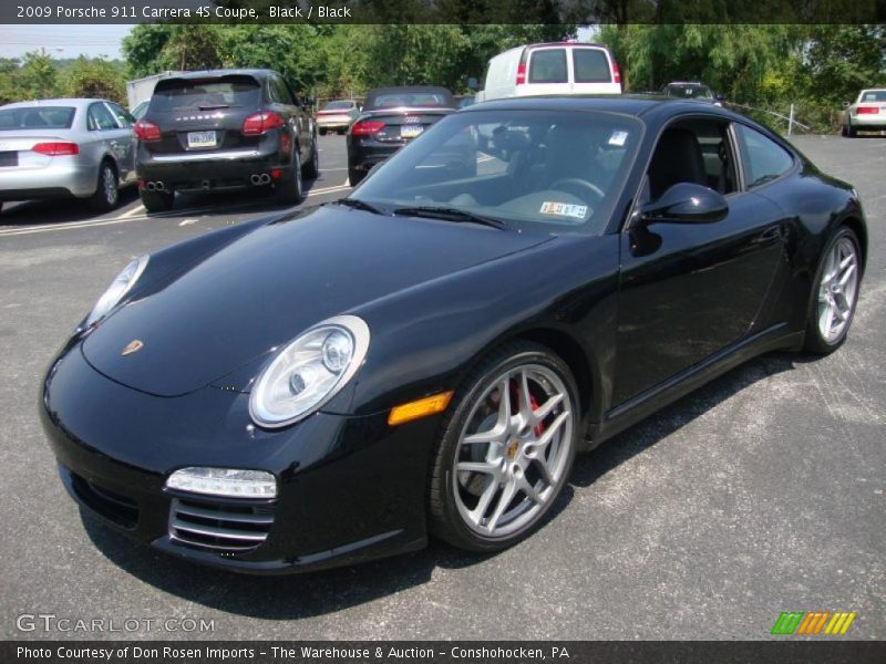 Black / Black 2009 Porsche 911 Carrera 4S Coupe