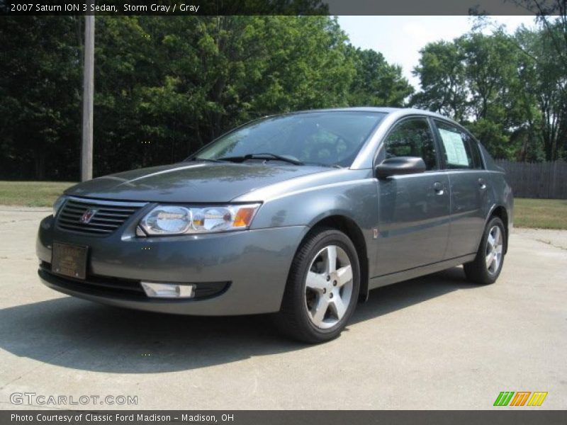 Storm Gray / Gray 2007 Saturn ION 3 Sedan