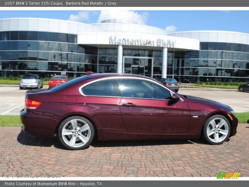 Barbera Red Metallic / Grey 2007 BMW 3 Series 335i Coupe