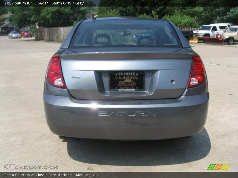Storm Gray / Gray 2007 Saturn ION 3 Sedan