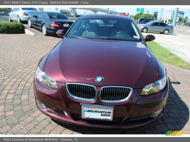 Barbera Red Metallic / Grey 2007 BMW 3 Series 335i Coupe