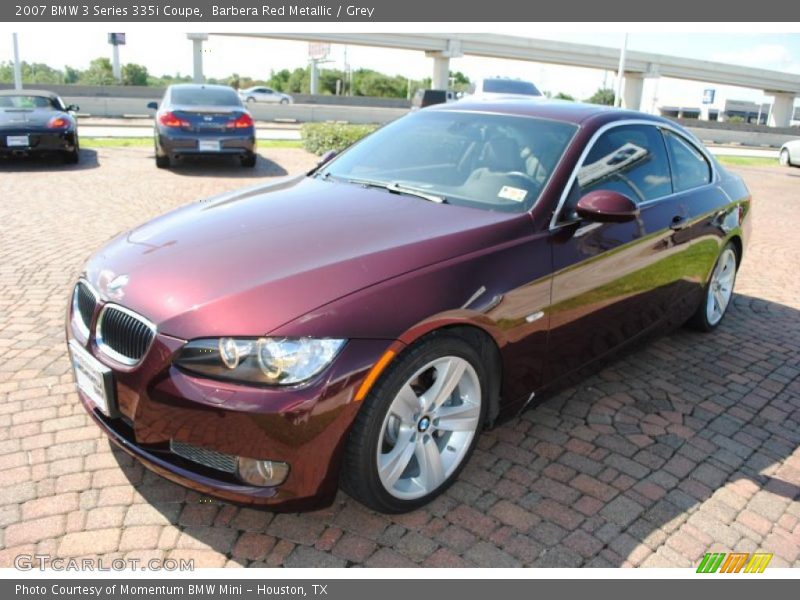 Barbera Red Metallic / Grey 2007 BMW 3 Series 335i Coupe