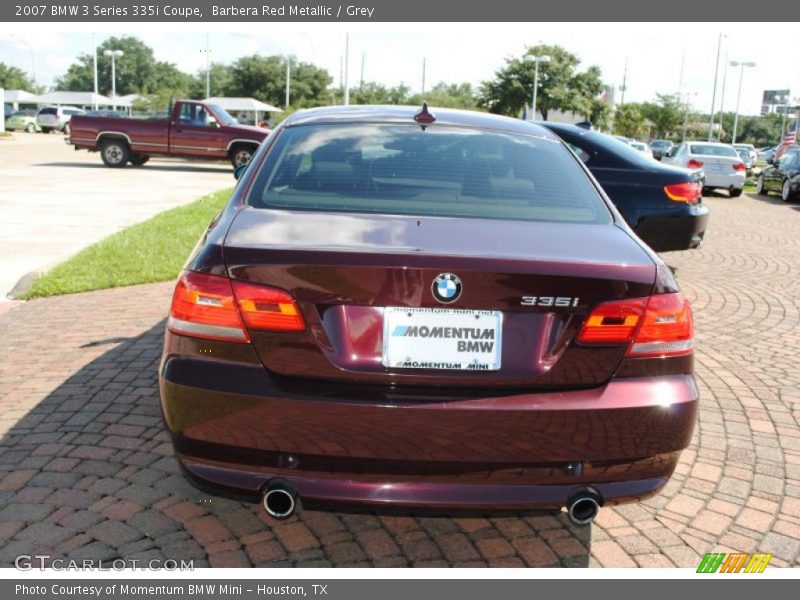 Barbera Red Metallic / Grey 2007 BMW 3 Series 335i Coupe