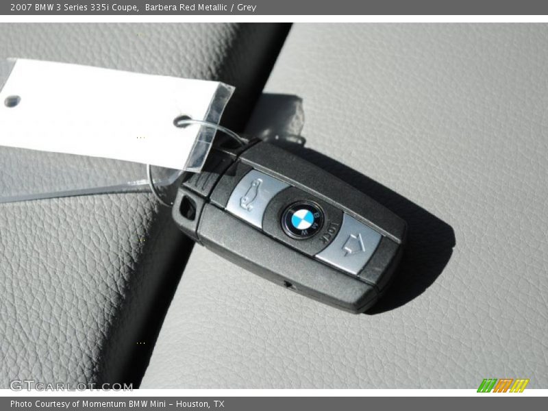 Barbera Red Metallic / Grey 2007 BMW 3 Series 335i Coupe