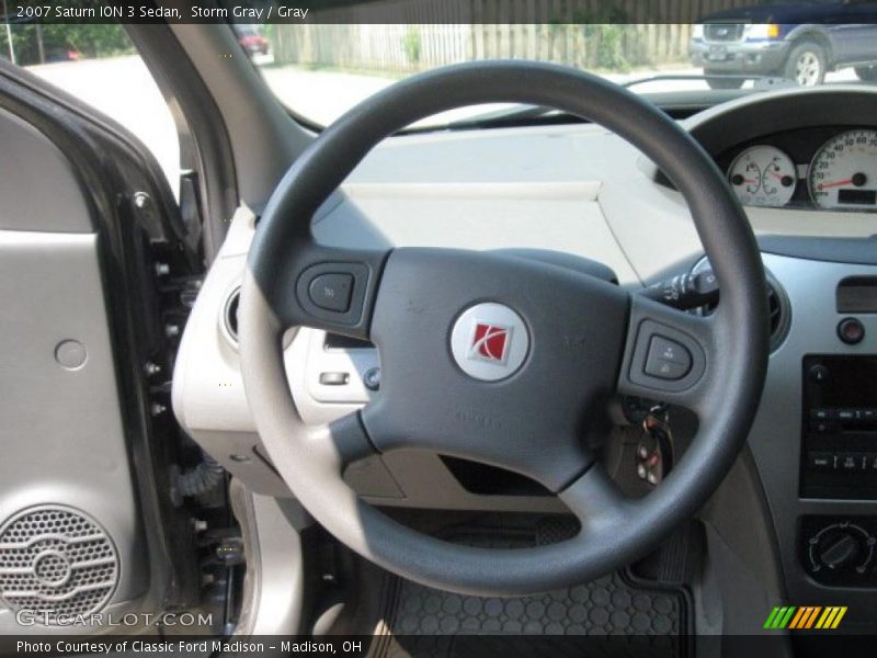 Storm Gray / Gray 2007 Saturn ION 3 Sedan