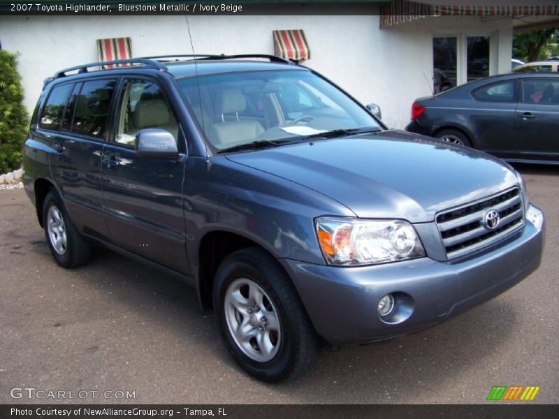 Bluestone Metallic / Ivory Beige 2007 Toyota Highlander