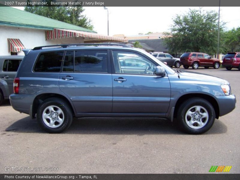 Bluestone Metallic / Ivory Beige 2007 Toyota Highlander