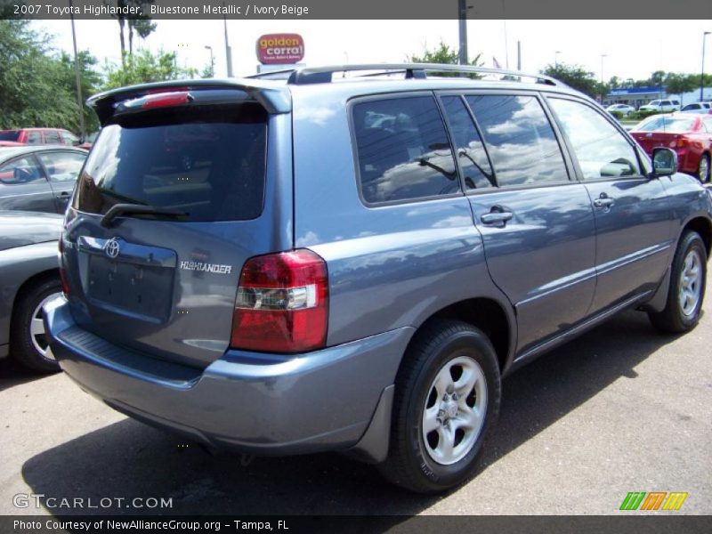 Bluestone Metallic / Ivory Beige 2007 Toyota Highlander
