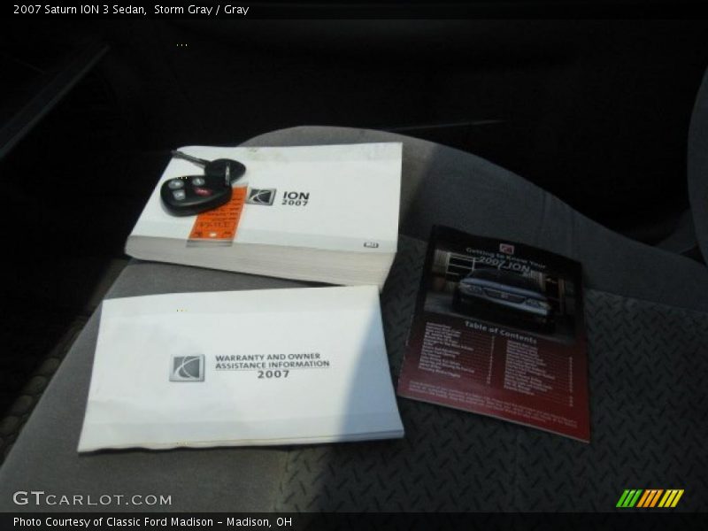 Storm Gray / Gray 2007 Saturn ION 3 Sedan