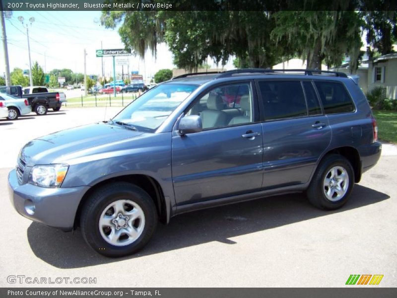Bluestone Metallic / Ivory Beige 2007 Toyota Highlander