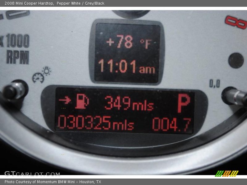 Pepper White / Grey/Black 2008 Mini Cooper Hardtop