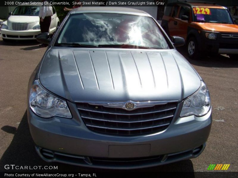 Silver Steel Metallic / Dark Slate Gray/Light Slate Gray 2008 Chrysler Sebring LX Convertible
