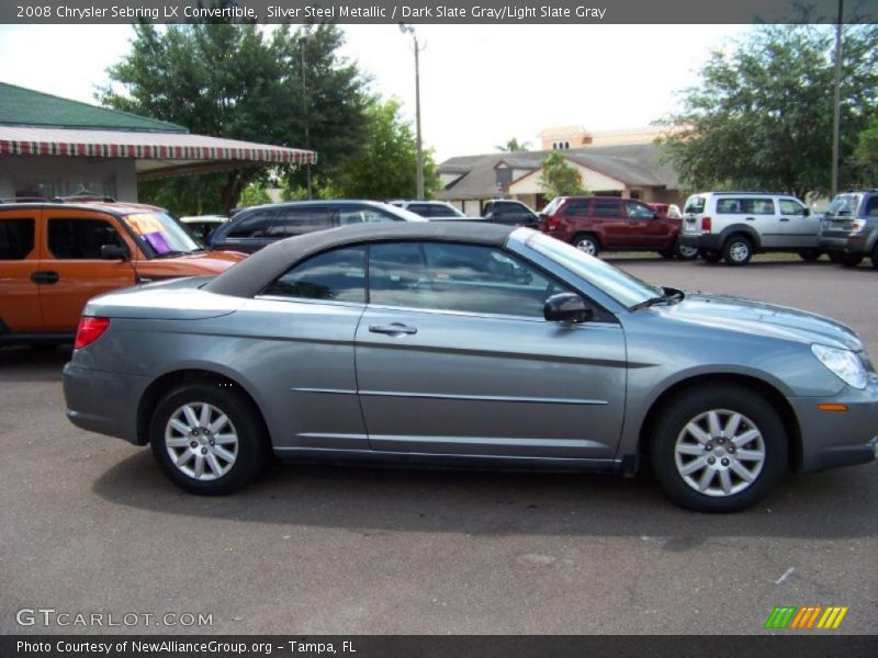 Silver Steel Metallic / Dark Slate Gray/Light Slate Gray 2008 Chrysler Sebring LX Convertible