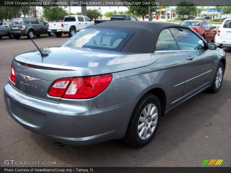 Silver Steel Metallic / Dark Slate Gray/Light Slate Gray 2008 Chrysler Sebring LX Convertible