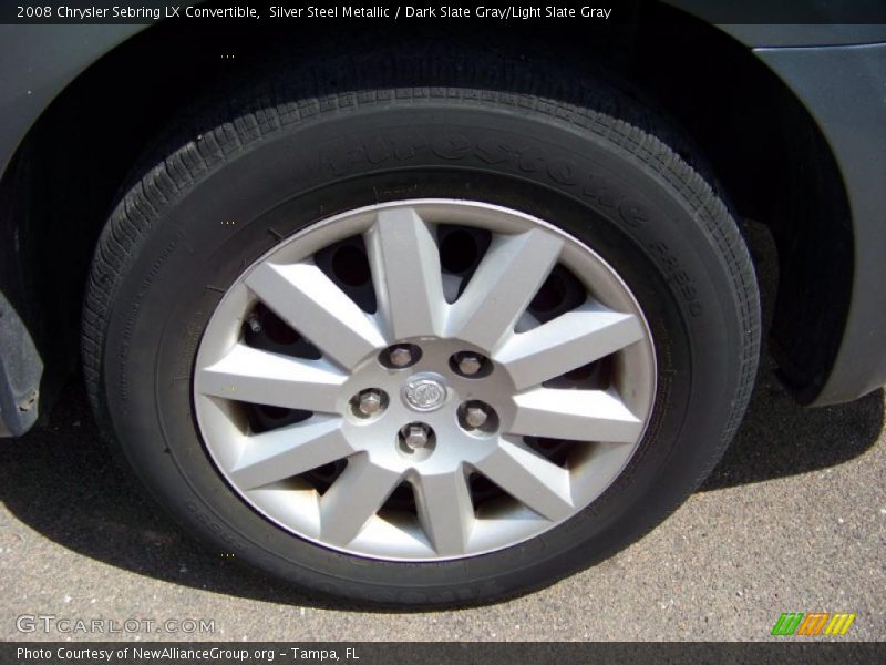 Silver Steel Metallic / Dark Slate Gray/Light Slate Gray 2008 Chrysler Sebring LX Convertible