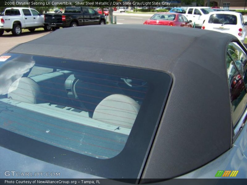 Silver Steel Metallic / Dark Slate Gray/Light Slate Gray 2008 Chrysler Sebring LX Convertible