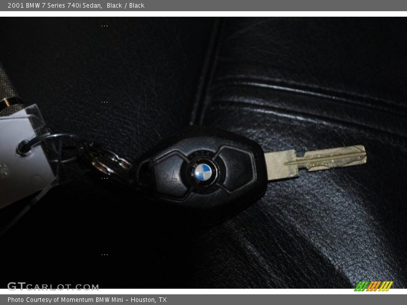Black / Black 2001 BMW 7 Series 740i Sedan