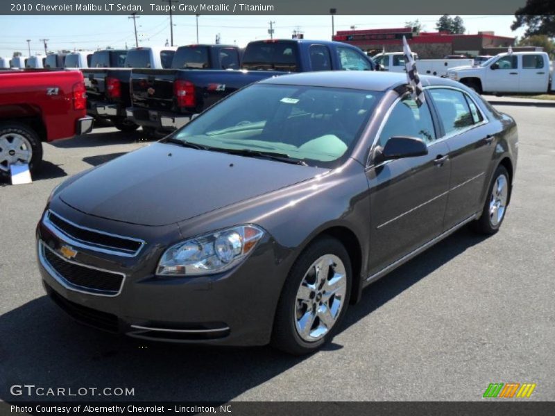 Taupe Gray Metallic / Titanium 2010 Chevrolet Malibu LT Sedan