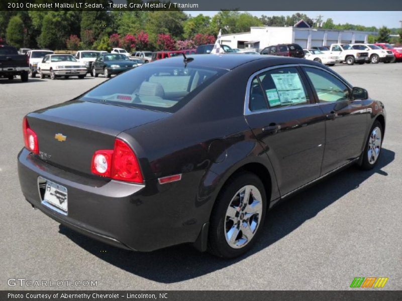 Taupe Gray Metallic / Titanium 2010 Chevrolet Malibu LT Sedan