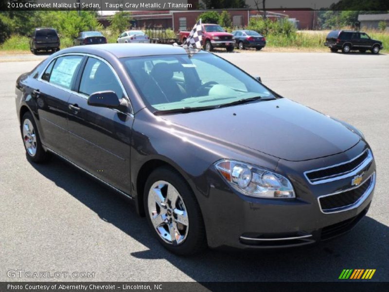Taupe Gray Metallic / Titanium 2010 Chevrolet Malibu LT Sedan