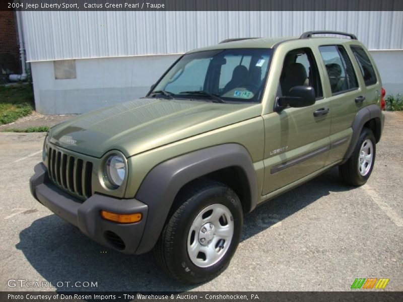 Cactus Green Pearl / Taupe 2004 Jeep Liberty Sport