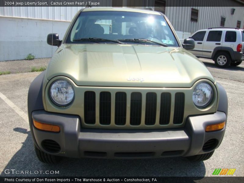 Cactus Green Pearl / Taupe 2004 Jeep Liberty Sport