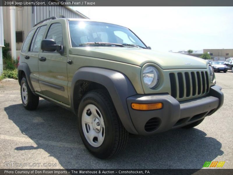 Cactus Green Pearl / Taupe 2004 Jeep Liberty Sport