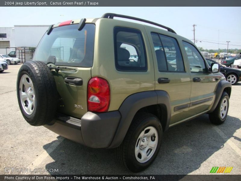 Cactus Green Pearl / Taupe 2004 Jeep Liberty Sport