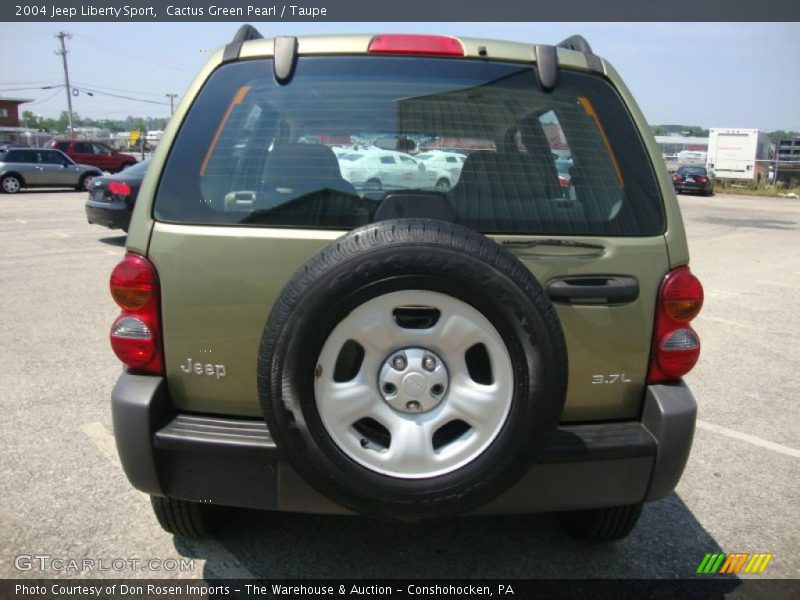 Cactus Green Pearl / Taupe 2004 Jeep Liberty Sport