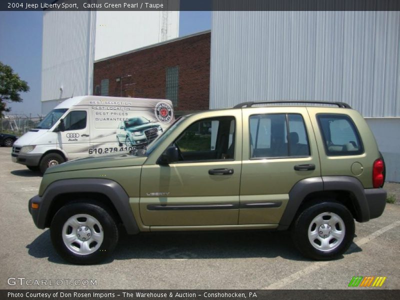Cactus Green Pearl / Taupe 2004 Jeep Liberty Sport