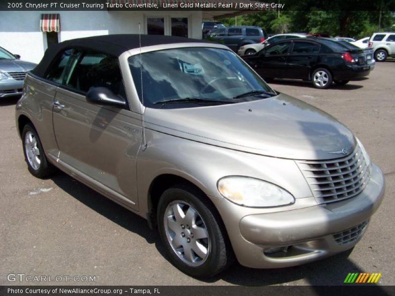 Linen Gold Metallic Pearl / Dark Slate Gray 2005 Chrysler PT Cruiser Touring Turbo Convertible