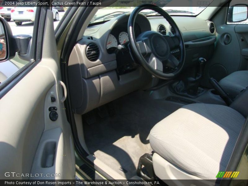 Cactus Green Pearl / Taupe 2004 Jeep Liberty Sport