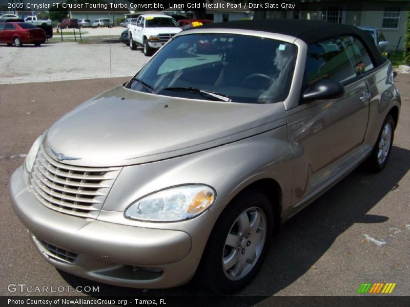 Linen Gold Metallic Pearl / Dark Slate Gray 2005 Chrysler PT Cruiser Touring Turbo Convertible